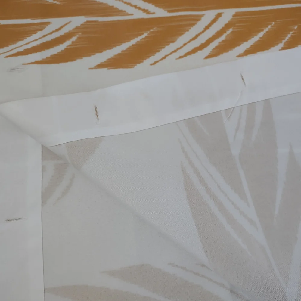 Vintage palm leaves print shower curtain